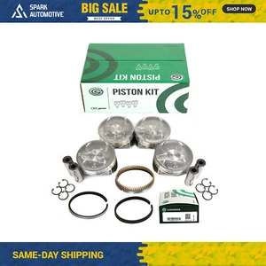 Pistones con anillos ajustados 99-05 Subaru Forester Impreza Saab 2.5L SOHC EJ251 - Imagen 1 de 7