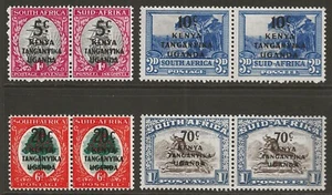 KUT 1941 schg set of 4 PAIRS VF fresh unmounted mint MNH SG#151-154 - Picture 1 of 2