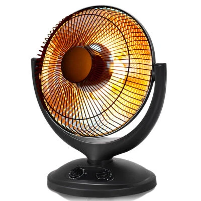 Electric Parabolic Oscillating Dish Heater W/Timer Safety Shut-Off Home office - Image 1 of 4