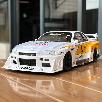 1:18 Nissan GTR Skyline S15 Modified Sports Car Alloy Metal Diecast Model Car - Image 1 of 4