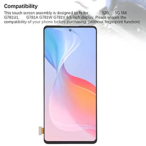 Screen Replacement For Galaxy S20 FE 5G Phone 6.5 Inch TFT LCD Display Touc - Photo 1 sur 12