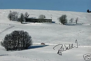 Rally Driver Bjorn Waldegard Hand Signed Photo 12x8" AB - Picture 1 of 1
