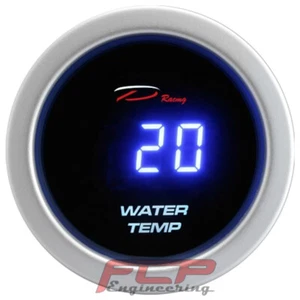 DEPO RACING DIGITAL BLUE SERIES WATER TEMPERATURE GAUGE 52mm D-BL5237 - Picture 1 of 1
