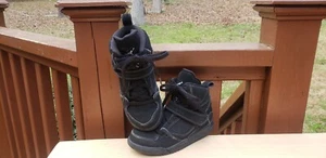 NIKE 384521-015 AIR JORDAN FLIGHT 45 HIGH (PS) SHOES BLACK/DARK GREY-WHITE 11C - Picture 1 of 11