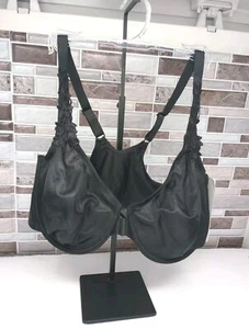 Dominique Women's Sz. 42C Meryl Front Closure Minimizer Bra  Black 7050 NWT - Picture 1 of 7