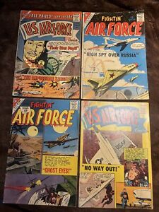 Charlton Comics Lot Of 4 AIR FORCE 1959 1960 1962