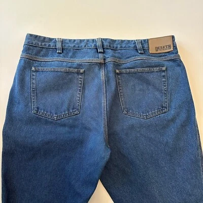 Pantalones de mezclilla Duluth Trading Co para hombre 40 x 34 100 % algodón pierna recta medianos Lavado Foto 1 de 4