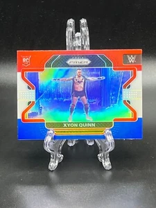 Tarjeta de novato Prizm WWE Xyon Quinn 2022 roja blanca azul Prizm radiocontrol #34 - Imagen 1 de 2