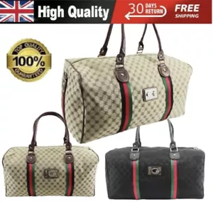 BRAND NEW MEN'S DESIGNER INSPIRED HOLDALL GYM DUFFEL CABIN TRAVEL CASE BAG UK - Picture 1 of 12