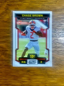 2023 Panini Score Football #323 Chase Brown (RC) Cincinnati Bengals - Picture 1 of 2