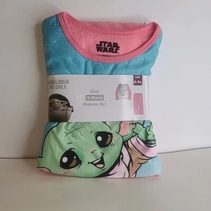 The Mandalorian The Child Baby Yoda Girls 2-piece Pajama Set-6/6x - Picture 1 of 2