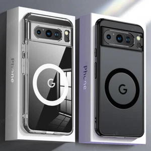 Magsafe Case For Google Pixel 8 Pro / 8 ShockProof Magnetic Hybrid Clear Cover - Picture 1 of 15