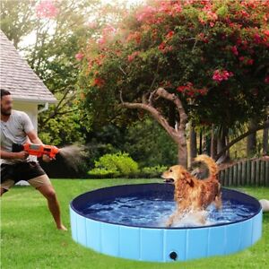 Foldable Dog Bath Swimming Pool Hard Plastic Dog Pools Outdoor, M/L/XL/XXL, Used