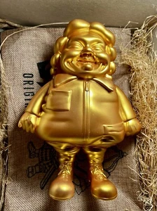 Figura autografiada de 8 pulgadas de juguete artístico color dorado de gran tamaño Ron English Mc RARA SFBI - Imagen 1 de 12
