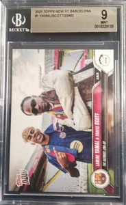 2025 TOPPS NOW FC BARCELONA #1 LAMINE YAMA /TRAVIS SCOTT/22483 BGS 9 - Picture 1 of 4