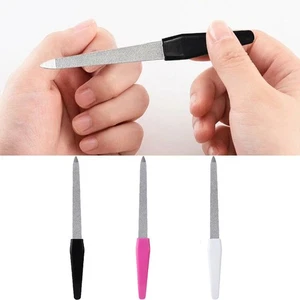 1-10X Double Sided Diamond Dust Coating Diamond Deb Nail File for Fingernails - Picture 1 of 30