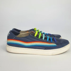 Soludos The Ibiza Classic Rainbow Leather Chill Out Low Top Sneakers Womens 10 - Picture 1 of 8