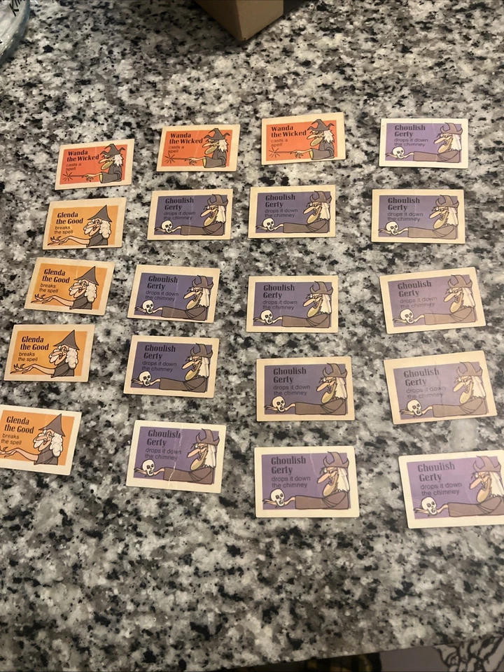 Lote de 20 cartas de repuesto vintage 1970 Which Milton Bradley juego de mesa Foto 1 de 1