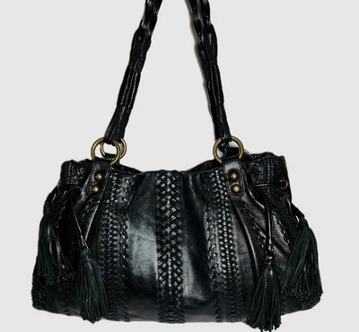 ISABELLA FIORE XL COCO DREAM WEAVER WHIPSTICHED КИСТОЧКИ HOBO ДАМСКАЯ СУМКА Y2K $695 - Изображение 1 из 4