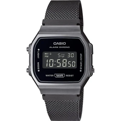 Casio Casio Collection Vintage Schwarz Unisex Armbanduhr A168WEMB-1BEF - Bild 1 von 4