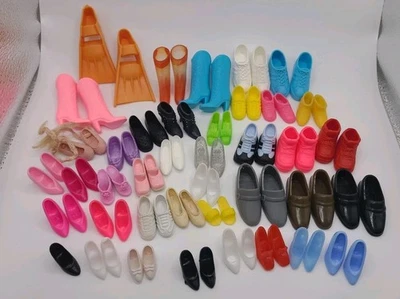 Barbie Ken Shoe Lot 39 Pairs Shoes Boots Heels Sneakers 1990s Vintage 1980s - Image 1 of 4