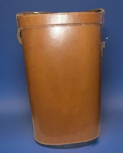 De colección,. Estuche de cuero para 2 botellas de W. A. "Llevado para licores de vino 14,5"" de alto en muy buena condición" - Imagen 1 de 12