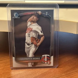 2025 Bowman #BCP-90 Andrew Morris 1st Bowman Chrome Base Minnesota Twins - Picture 1 of 2