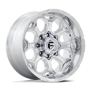 22x10 Fuel FC862 Scepter Polished Milled Wheels 5x5 (-18mm) Set of 4 - Picture 1 of 7