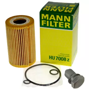Mann Ölfilter HU7008Z Mit Ölablassschraube Ölwechsel für Audi VW golf Skoda TDI - Bild 1 von 3