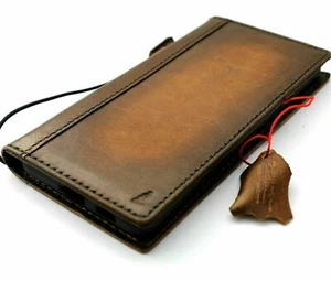 Genuine Vintage Leather Case for OnePlus 9 Pro Wallet Book Soft Luxury Retro Oil - Picture 1 of 10