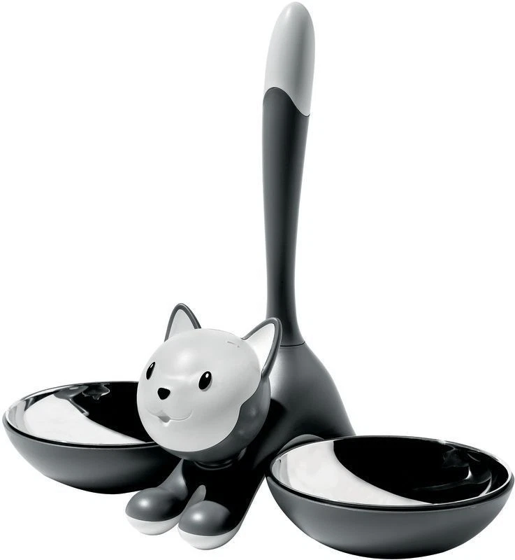 Alessi - AMMI09 G - Tigrito, Katzenschale - grau
