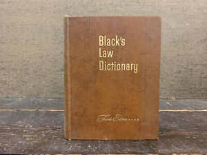 Black's Law Dictionary Fourth Edition - Vintage Law Book 1951 West Publishing