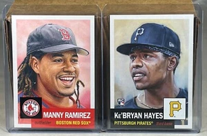 2021 TOPPS LIVING SET WEEK 50 #475 MANNY RAMIREZ #476 KE'BRYAN HAYES PIRATES RC - Picture 1 of 2
