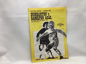 Dumbarton v Hamilton Acas Scottish League September 1978 - Picture 1 of 1