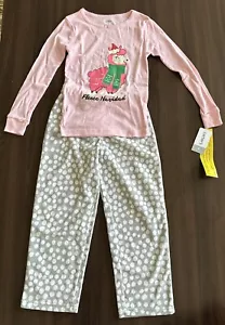 Carter's Girl's Pajamas 6 Fleece 2 Piece PJ Set Pink NWT - Picture 1 of 4