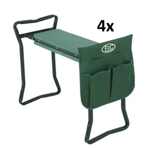 Foldable Kneeler 4X Garden Bench Stool Soft Cushion Seat Pad Kneeling Tool Pouch - Picture 1 of 12