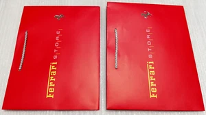 2x Ferrari Shopping Bag . Empty Paper Gift Bag - Picture 1 of 16