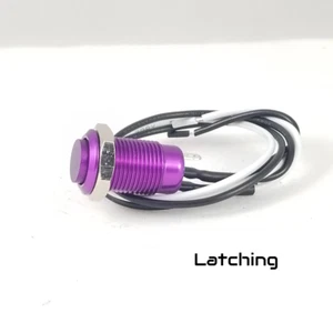 Tesi IDO Super M 10MM Metal Latching Push Button Guitar Kill Switch Purple - Picture 1 of 4