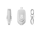 2 In 1 Mini Keychain Power Bank Keyring Hanging Buckle 2 Output Interfaces 5V 12