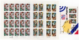 Scott #2834-2835-2836-2837 World Cup Soccer Sheets of 20 & 3 Stamps - MNH - Picture 1 of 3