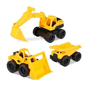 Relaxdays 10023916 Lot de 3 jouets de construction avec pelleteuse frontale e... - Photo 1/9