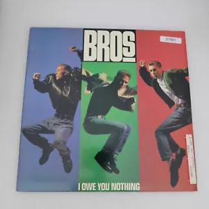 Bros I Owe You Nothing PROMO SINGLE Vinyl Record Album - Picture 1 of 4