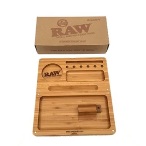 Nueva bandeja magnética de madera en bruto BACKFLIP Rolling Tray Stash Box - Imagen 1 de 2