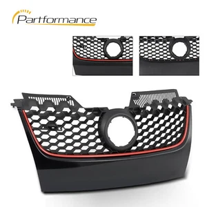 Front Bumper Upper Mesh Grille For 2006-2009 Volkswagen VW Jetta GTI/Jetta Black - Picture 1 of 10