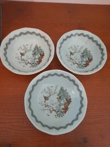 Vintage Adams Wedgwood Calyx Ware "Chusan" Pattern Bowls x 3 - Picture 1 of 6