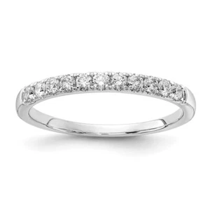 1/3 Ct Lab Grown Diamond Wedding Band Ring Size 8 in 14K White Gold (VS/SI,FGH) - Picture 1 of 4
