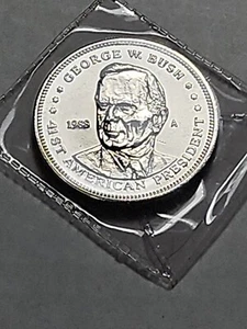 1988 George W Bush 41st President "Double Eagle"  Medal, (M.T.#0047) - Picture 1 of 2