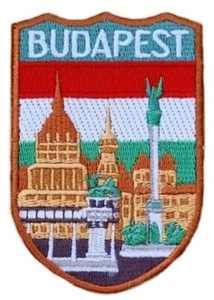 Budapest Ungarn Patch (3") Bügelbild/Aufnähen Badge Reise Europa Souvenir Emblem Geschenk - Bild 1 von 3