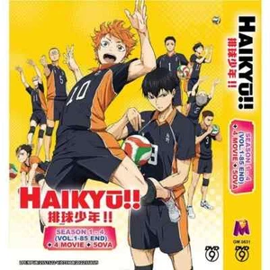 DVD ANIME HAIKYU!! SEASON 1-4 VOL.1-85 END + 4 MOVE + 5 OVA ENGLISH DUB REG ALL - Picture 1 of 4