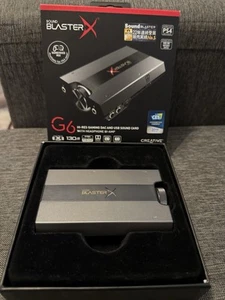 CREATIVE Sound BlasterX G6 7.1 HD USB DAC scheda audio esterna PS4/PS5 PC - Foto 1 di 4